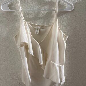 H&M Women white tank top size S